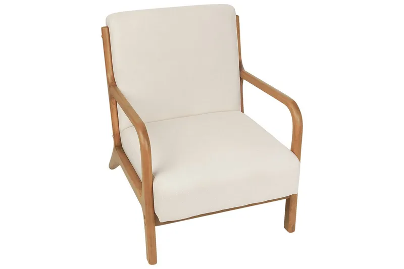 Lenestol Skovde - Lysebeige, lyst tre - Møbler - Stoler - Lenestoler