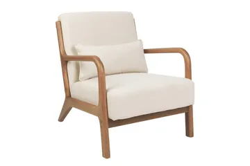 Lenestol Skovde - Lysebeige, lyst tre - Møbler - Stoler - Lenestoler