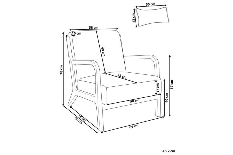 Lenestol Skovde - Lysebeige, lyst tre - Møbler - Stoler - Lenestoler