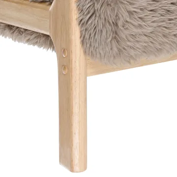 Lenestol Skovde - Taupe - Møbler - Stoler - Lenestoler