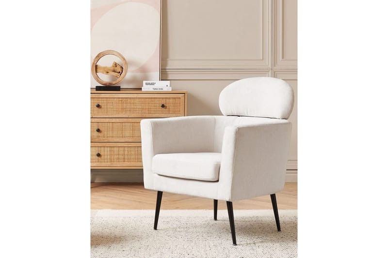 Lenestol Soby - Hvit, Svart - Møbler - Stoler - Lenestoler