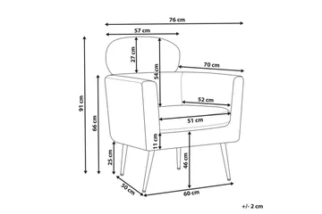 Lenestol Soby - Lysegrå, svart - Møbler - Stoler - Lenestoler