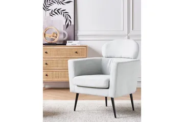 Lenestol Soby - Lysegrå, svart - Møbler - Stoler - Lenestoler