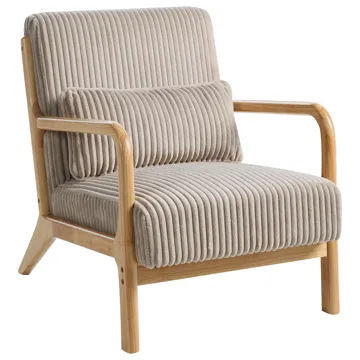 Lenestol Sorsele - Lysebrun, beige - Møbler - Stoler - Lenestoler