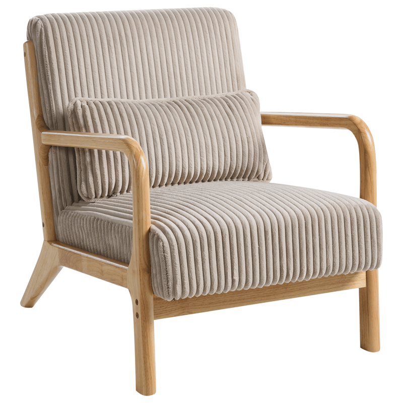 Lenestol Sorsele - Lysebrun, beige - Møbler - Stoler - Lenestoler