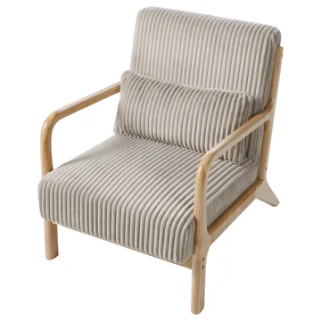 Lenestol Sorsele - Lysebrun, beige - Møbler - Stoler - Lenestoler