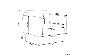 Lenestol Stouby - Beige, svart - Møbler - Stoler - Lenestoler