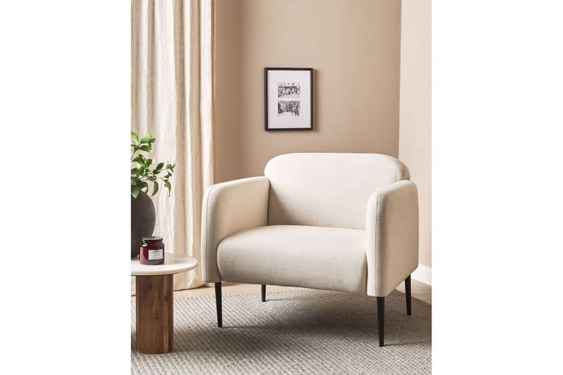 Lenestol Stouby - Beige, svart - Møbler - Stoler - Lenestoler