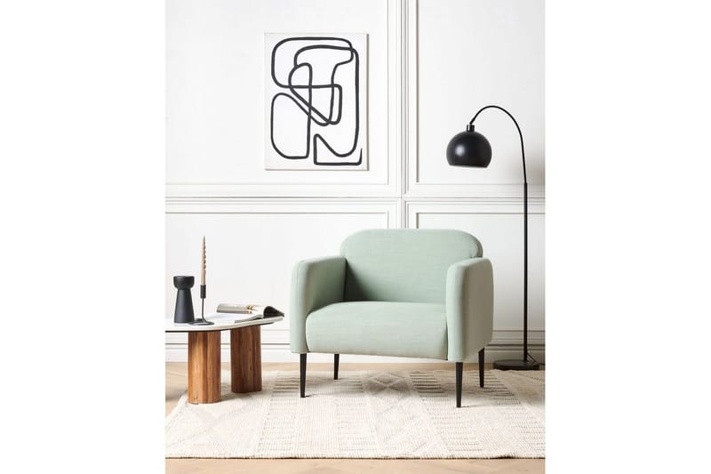 Lenestol Stouby - Grønn, Svart - Møbler - Stoler - Lenestoler