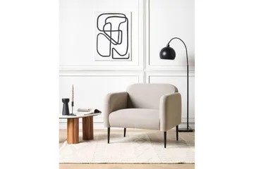 Lenestol Stouby - Taupe, svart - Møbler - Stoler - Lenestoler