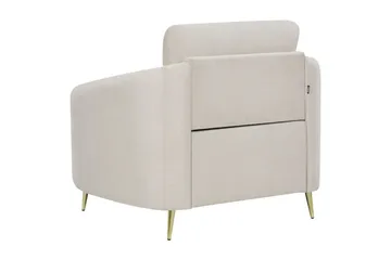 Lenestol Trosa - Beige, gull - Møbler - Stoler - Lenestoler