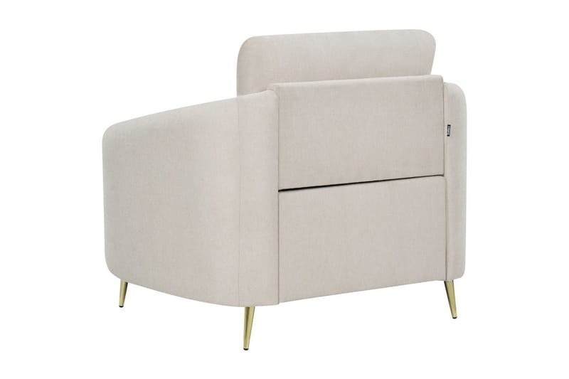 Lenestol Trosa - Beige, gull - Møbler - Stoler - Lenestoler
