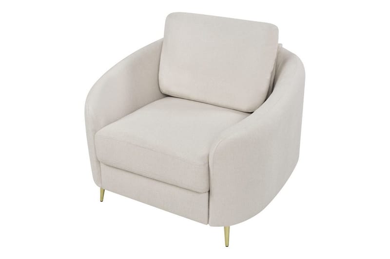 Lenestol Trosa - Beige, gull - Møbler - Stoler - Lenestoler
