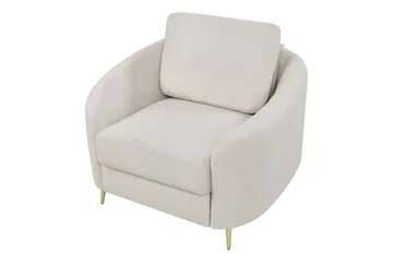 Lenestol Trosa - Beige, gull - Møbler - Stoler - Lenestoler