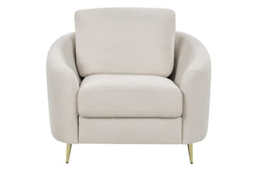 Lenestol Trosa - Beige, gull - Møbler - Stoler - Lenestoler