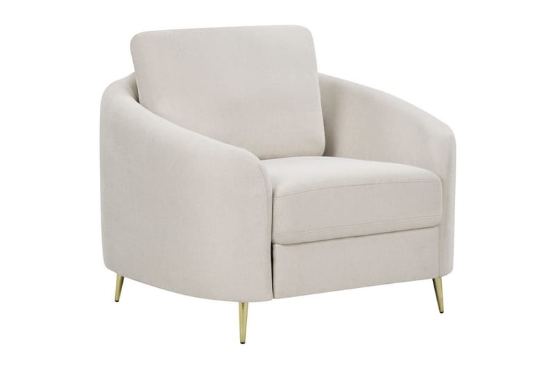 Lenestol Trosa - Beige, gull - Møbler - Stoler - Lenestoler