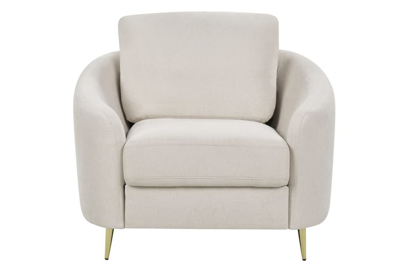 Lenestol Trosa - Beige, gull - Møbler - Stoler - Lenestoler