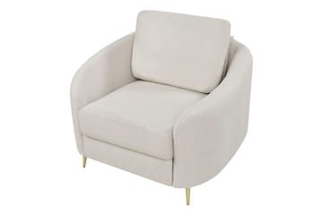 Lenestol Trosa - Beige, gull - Møbler - Stoler - Lenestoler