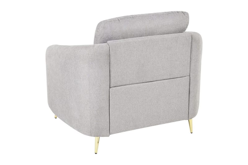 Lenestol Trosa - Grå, gull, Grå, Gull - Møbler - Stoler - Lenestoler