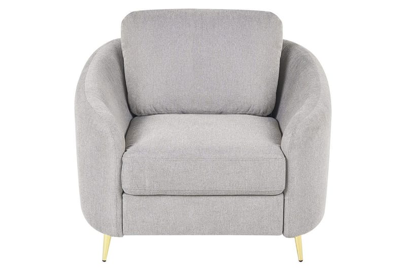 Lenestol Trosa - Grå, gull, Grå, Gull - Møbler - Stoler - Lenestoler