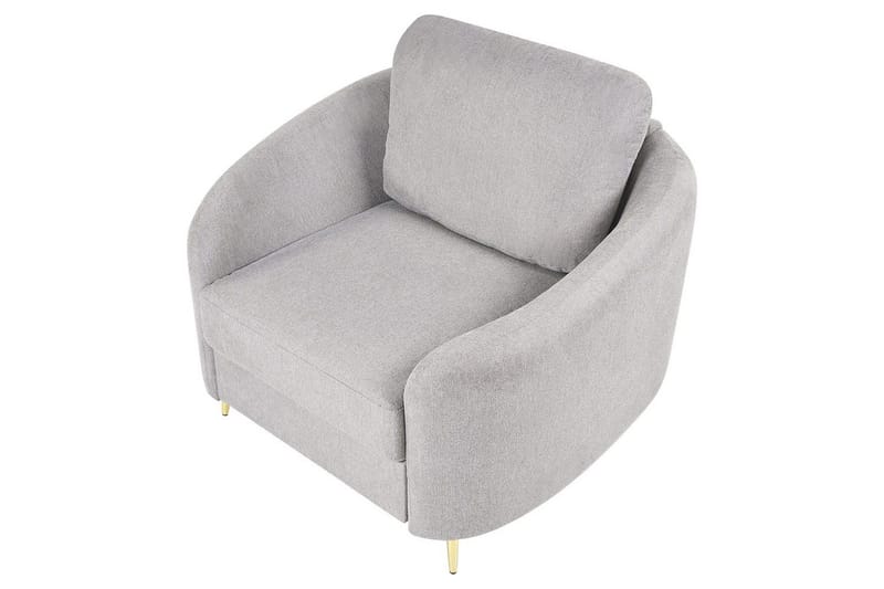 Lenestol Trosa - Grå, gull, Grå, Gull - Møbler - Stoler - Lenestoler