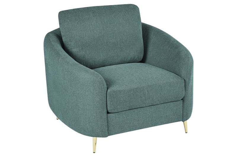 Lenestol Trosa - Grønn, gull, Grønt, gull - Møbler - Stoler - Lenestoler