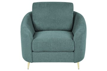 Lenestol Trosa - Grønn, gull, Grønt, gull - Møbler - Stoler - Lenestoler