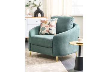 Lenestol Trosa - Grønn, gull, Grønt, gull - Møbler - Stoler - Lenestoler