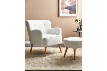 Lenestol Tumba - Hvit, Svart - Møbler - Stoler - Lenestoler