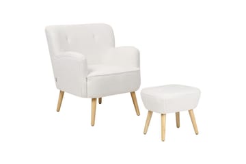 Lenestol Tumba - Hvit, Svart - Møbler - Stoler - Lenestoler