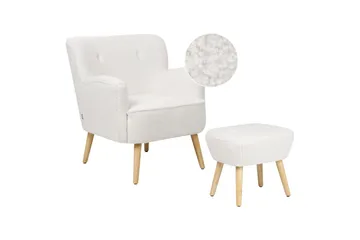 Lenestol Tumba - Hvit, Svart - Møbler - Stoler - Lenestoler