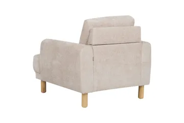 Lenestol Tuve - Beige, lyst tre/Bouclé - Møbler - Stoler - Lenestoler