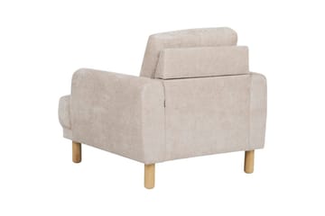 Lenestol Tuve - Beige, lyst tre/Bouclé - Møbler - Stoler - Lenestoler