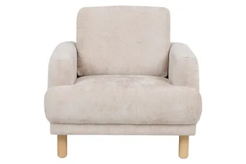 Lenestol Tuve - Beige, lyst tre/Bouclé - Møbler - Stoler - Lenestoler