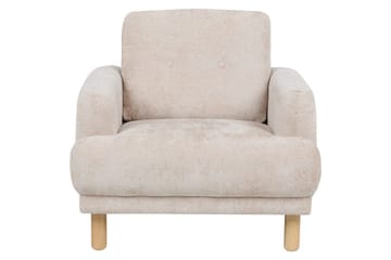 Lenestol Tuve - Beige, lyst tre/Bouclé - Møbler - Stoler - Lenestoler