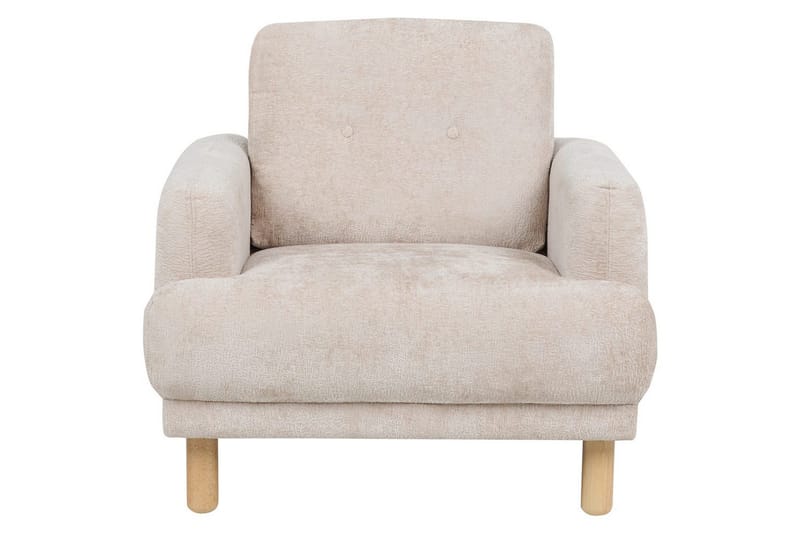 Lenestol Tuve - Beige, lyst tre/Bouclé - Møbler - Stoler - Lenestoler