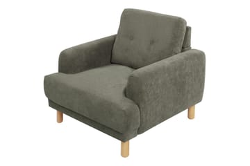 Lenestol Tuve - Grønn, lyst tre/Manchesterstoff - Møbler - Stoler - Lenestoler