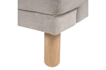 Lenestol Tuve - Taupe, lyst tre/Polyester - Møbler - Stoler - Lenestoler