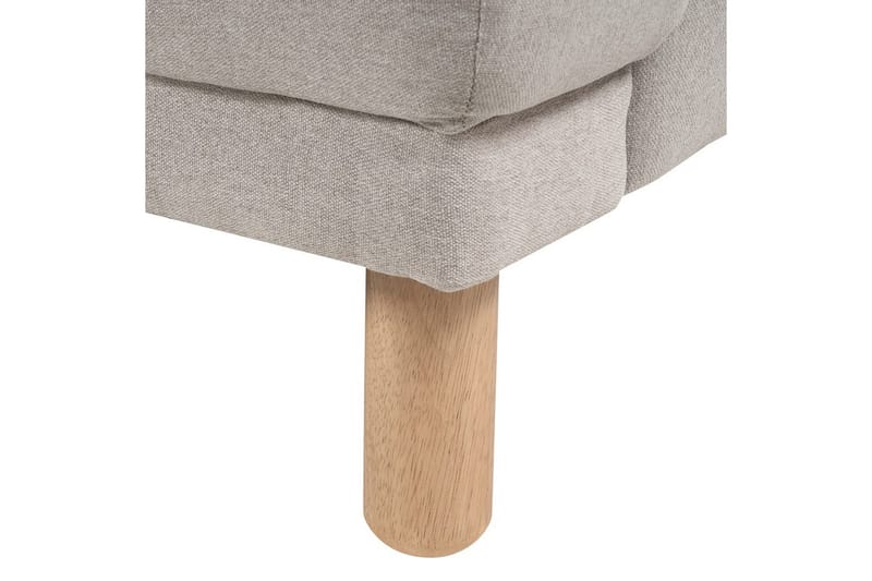 Lenestol Tuve - Taupe, lyst tre/Polyester - Møbler - Stoler - Lenestoler