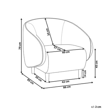 Lenestol Umeå - Beige, lyst tre - Møbler - Stoler - Lenestoler