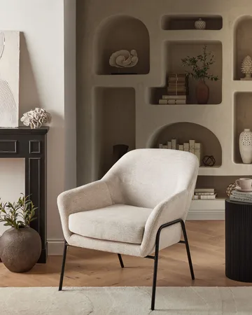 Lenestol Veddige - Beige - Møbler - Stoler - Lenestoler
