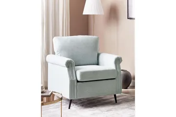 Lenestol Vietas - Blå, Svart - Møbler - Stoler - Lenestoler