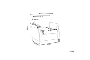 Lenestol Vietas - Blå, Svart - Møbler - Stoler - Lenestoler