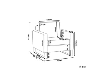 Lenestol Vind - Grå, svart - Møbler - Stoler - Lenestoler