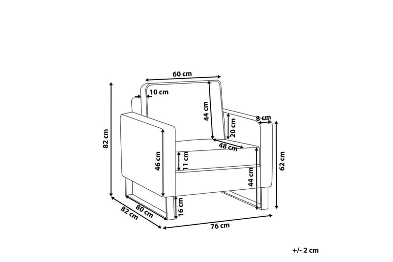 Lenestol Vind - Grå, svart - Møbler - Stoler - Lenestoler