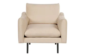 Lenestol Vinterbro - Beige, svart/fløyel, Beige, svart/Fløyel - Møbler - Stoler - Lenestoler