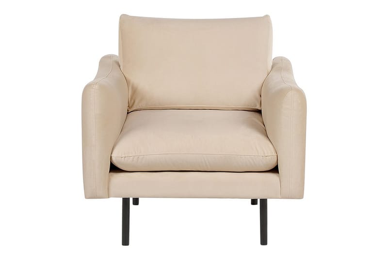 Lenestol Vinterbro - Beige, svart/fløyel, Beige, svart/Fløyel - Møbler - Stoler - Lenestoler