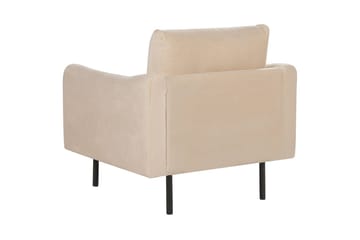 Lenestol Vinterbro - Beige, svart/fløyel, Beige, svart/Fløyel - Møbler - Stoler - Lenestoler