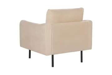 Lenestol Vinterbro - Beige, svart/fløyel, Beige, svart/Fløyel - Møbler - Stoler - Lenestoler