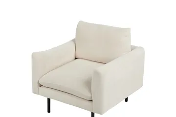 Lenestol Vinterbro - Beige, svart/polyester, Beige, svart/Polyester - Møbler - Stoler - Lenestoler